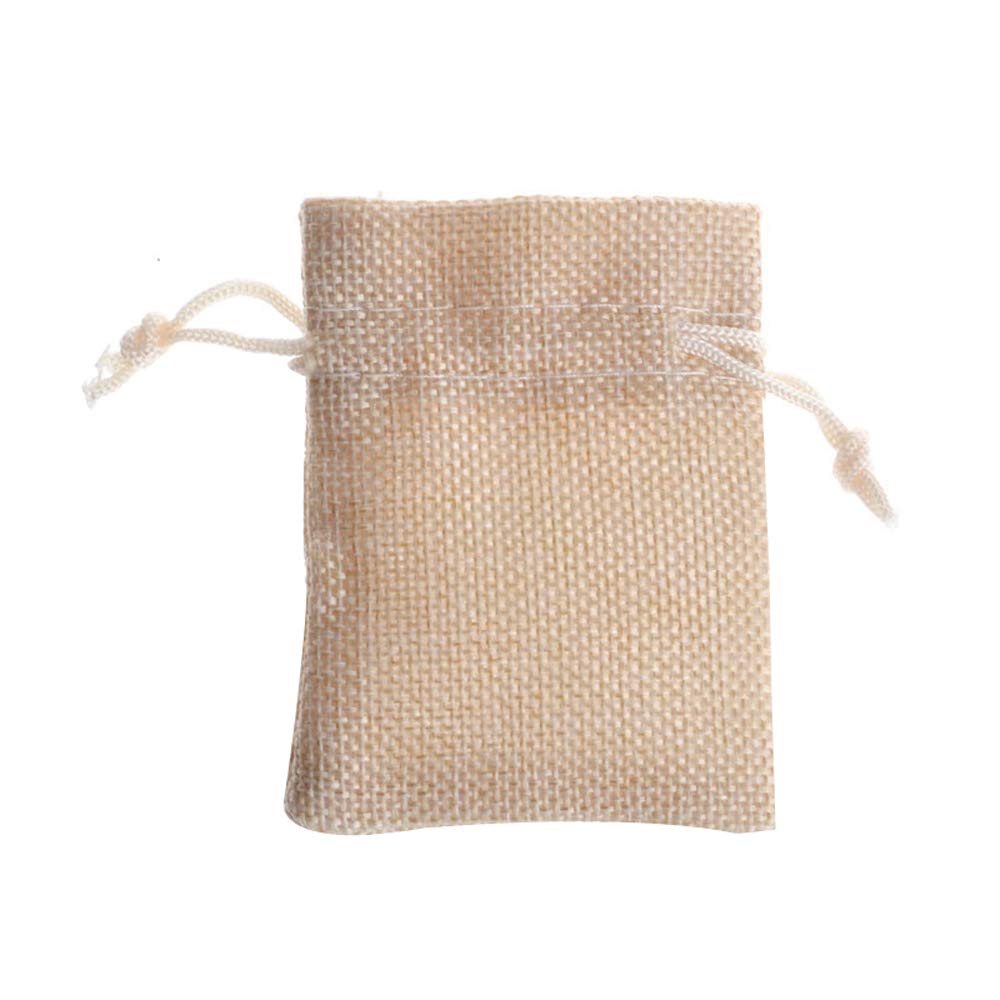 30 Pack Natural Burlap Drawstring Bags - 4x5.5 Inch Beige Small Gift Pouches for Jewelry, Wedding Favors, Party Decor & DIY Crafts | Perfect for Rustic Wedding, Baby Shower, Christmas Gifts & Handmade Crafts