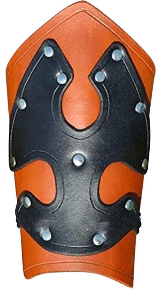 Dark Warrior Steel Arm Bracers - Medieval Praetorian LARP Armor Set for Cosplay, Renaissance Fairs & Fantasy Role-Playing | Durable Metal Forearm Guards for Knights & Warriors