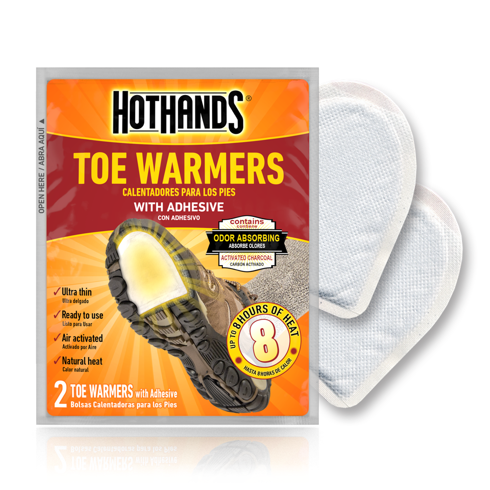 Hot Hands Toastie Toe Warmers - Long Lasting Heat for Cold Feet | Winter Outdoor Activities, Skiing, Hunting & Hiking Accessories