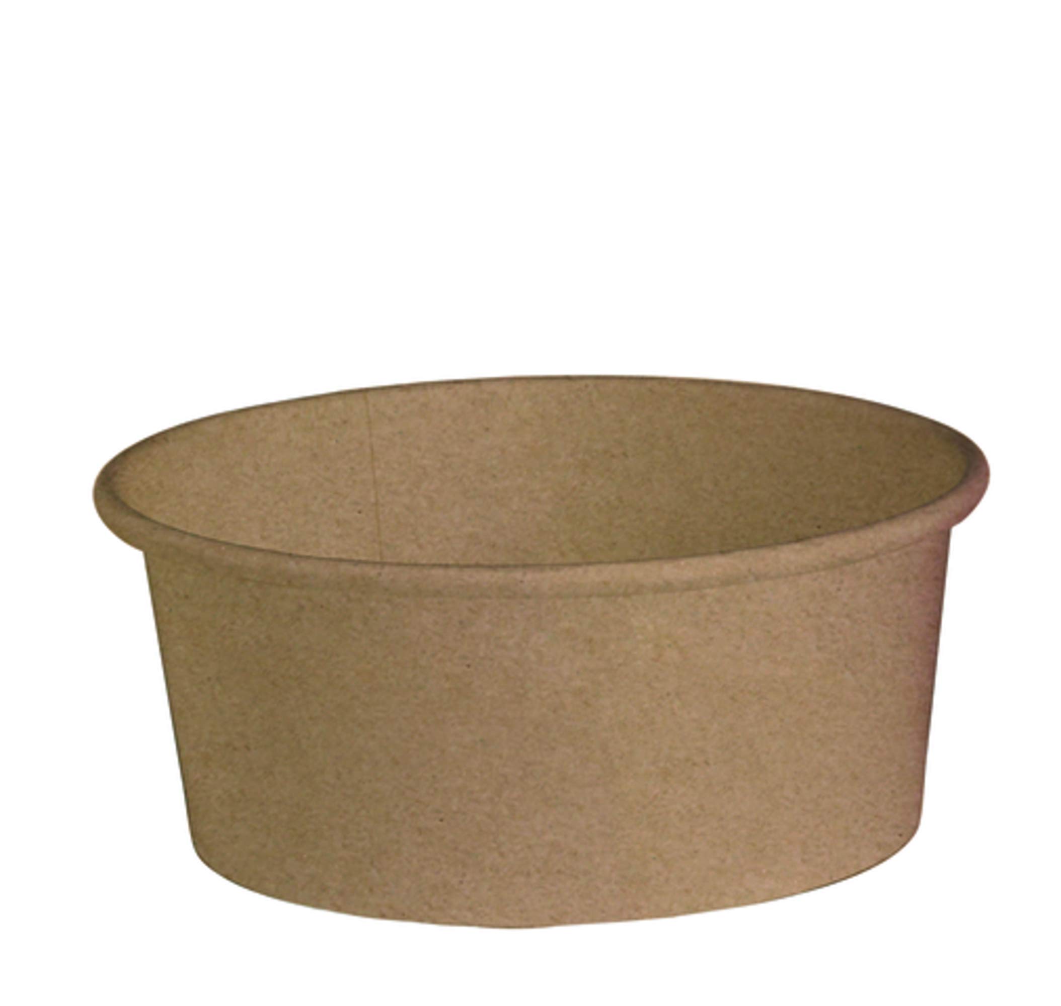 PacknWood 210PC751K - Eco-Friendly Kraft Paper Soup Bowls & Cups - Disposable Brown To-Go Containers (5.7