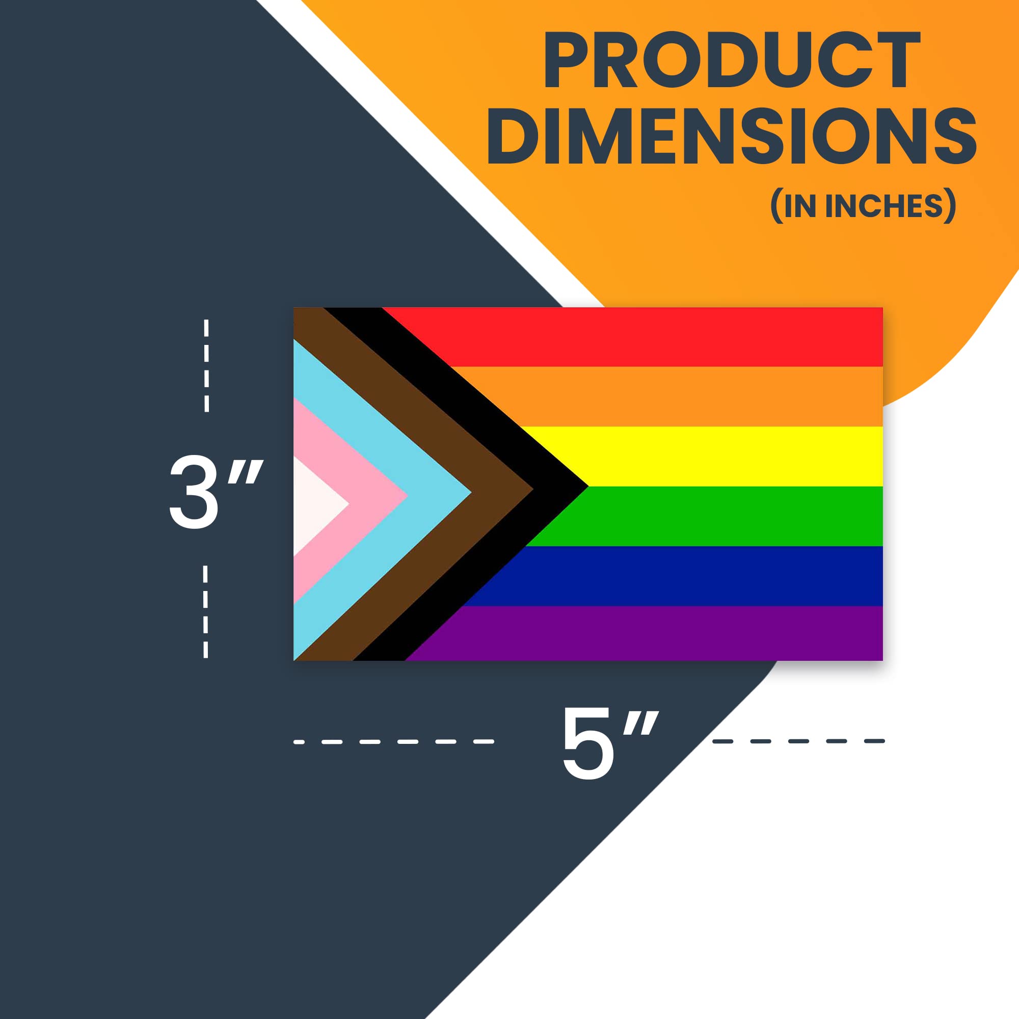 3x5 Inch Heavy Duty LGBTQ Pride Flag Car Magnet Decal - 2 Pack, Durable Automotive Magnet for Truck, SUV & Vehicle - Show Support for Gay Pride & Rainbow Flag - Perfect for Pride Month, Parades & LGBTQ Ally Visibility