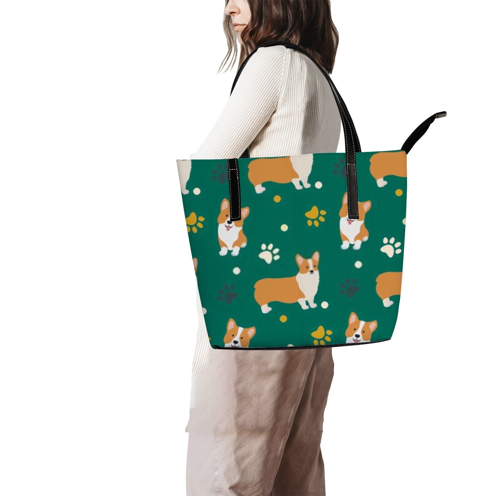 Premium Leather Tote Bag for Women - Stylish Crossbody Handbag with Spacious Design for Work, Travel & Everyday Use