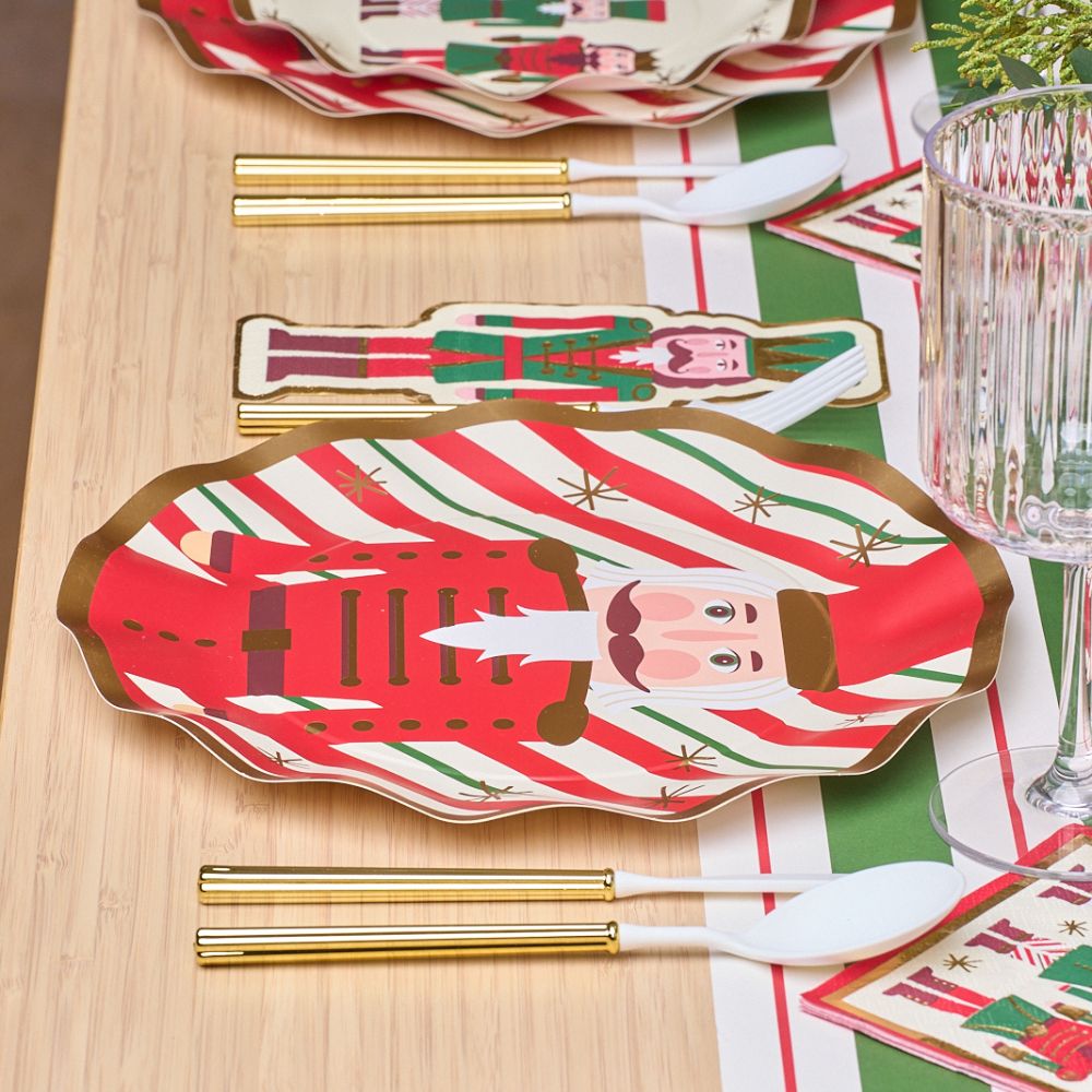 Premium Nutcracker Christmas Table Decor Set - Holiday Dinner Party Centerpiece for Festive Season