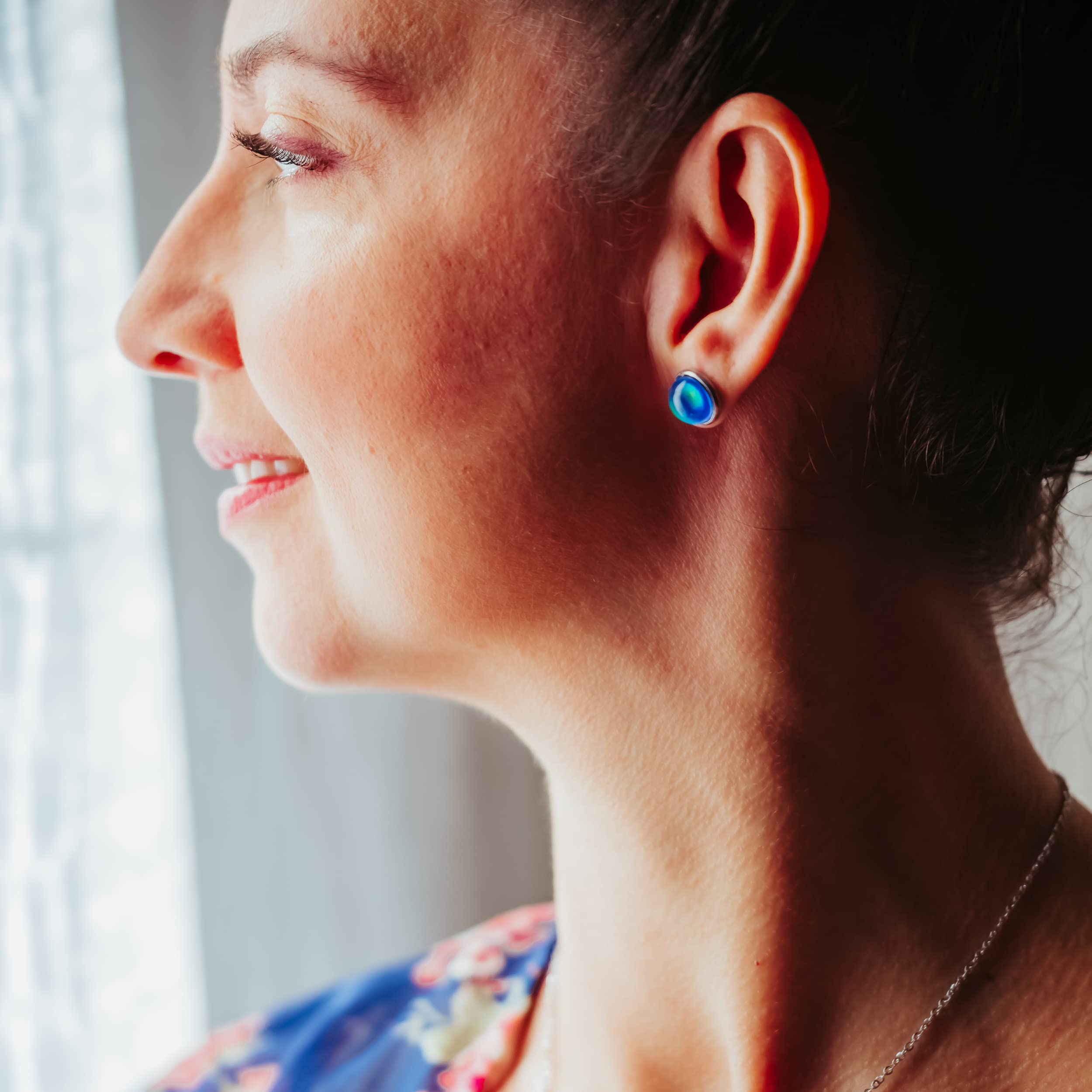 Color Changing Mood Earrings - Thermal Reactive Jewelry That Shifts with Temperature | Perfect for Parties, Gifts & Self-Expression