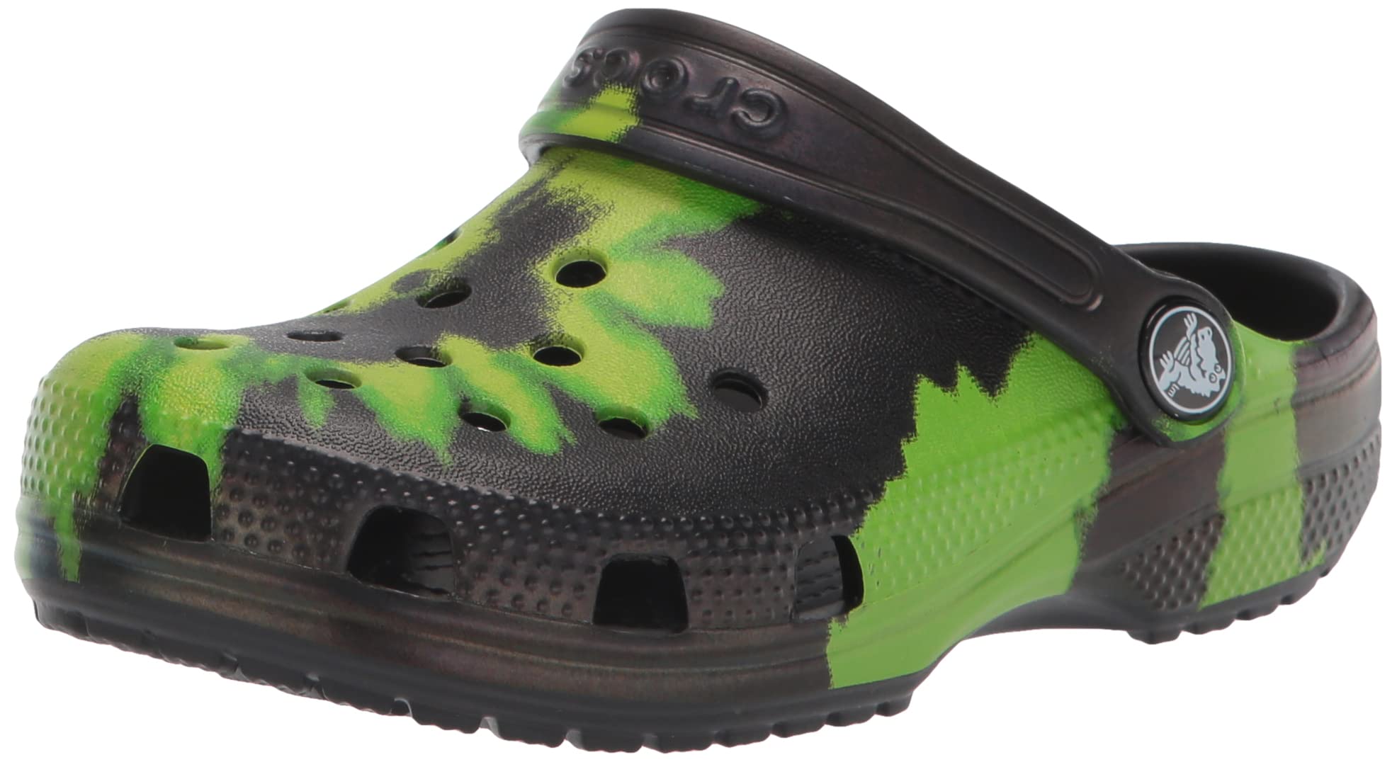 Crocs Kids' Classic Tie Dye Clog | Water-Resistant & Comfortable Slip-On Shoes for Boys & Girls | Perfect for Beach, Pool & Outdoor Play