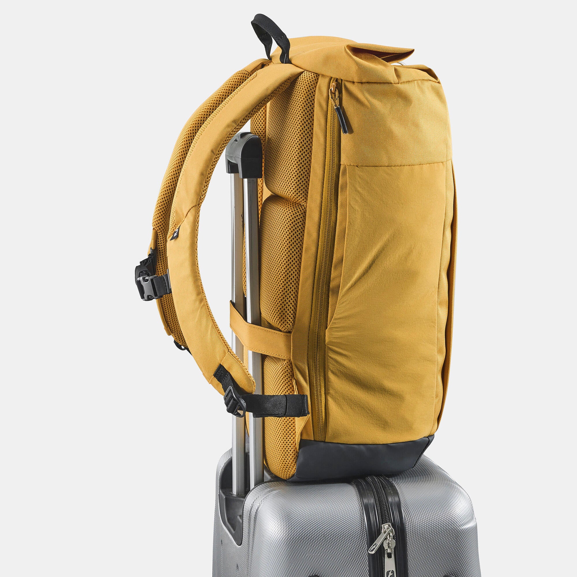 Quechua NH Escape 500 23L Rolltop Backpack - Waterproof Hiking Daypack for Outdoor Adventures & Travel