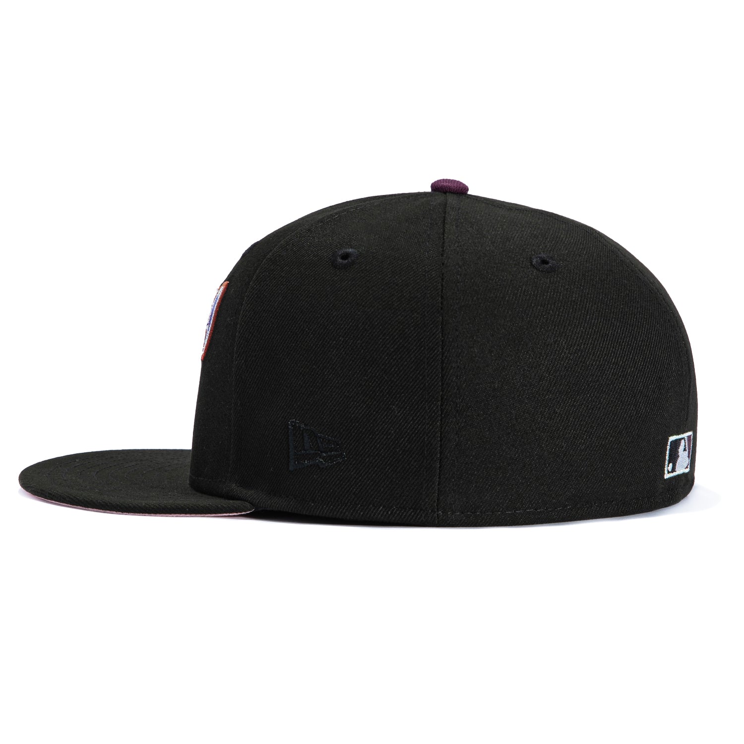 New Era 59Fifty Arizona Diamondbacks Inaugural Patch Script Hat - Black, Purple, Maroon | Official MLB Baseball Cap for Fans & Collectors | Game Day, Casual Wear & Sports Events