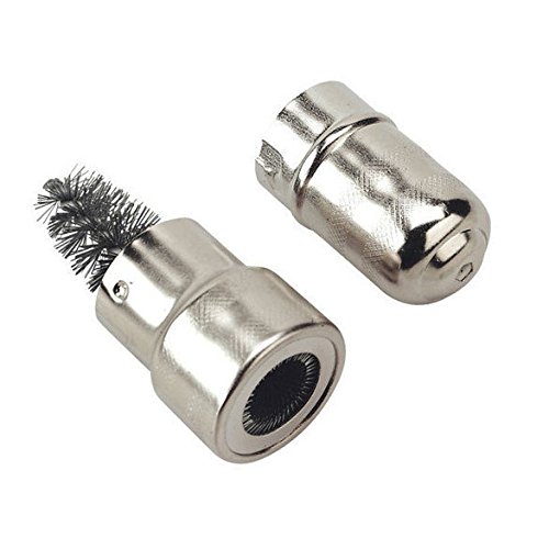 Battery Terminal and Post Cleaner Wire Brush Tool SF0193 - Heavy Duty Corrosion Removal for Car, Truck, Marine & RV Batteries - Perfect for Auto Maintenance & DIY Electrical Projects