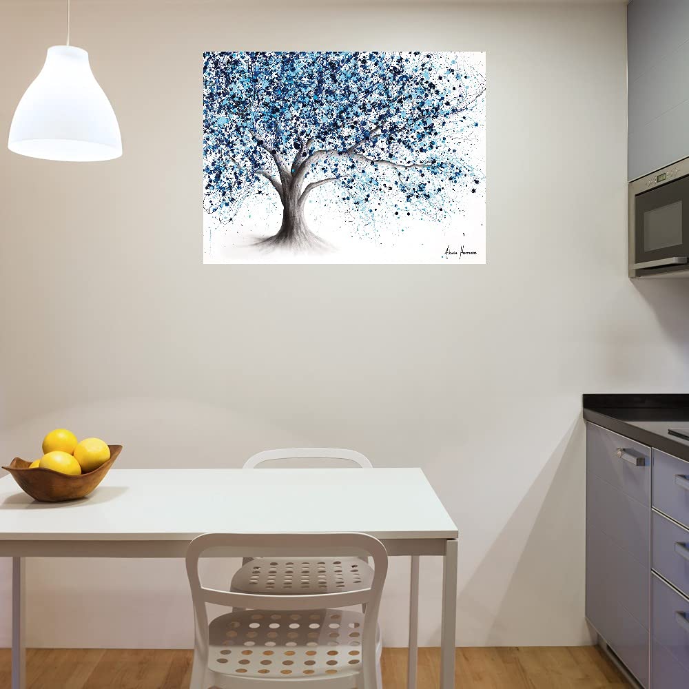Ashvin Harrison Marine Tree Canvas Wall Art - 46x35 Inch Ready to Hang Fine Art Print for Living Room, Bedroom, Office Decor - Coastal & Nature Inspired Home Décor