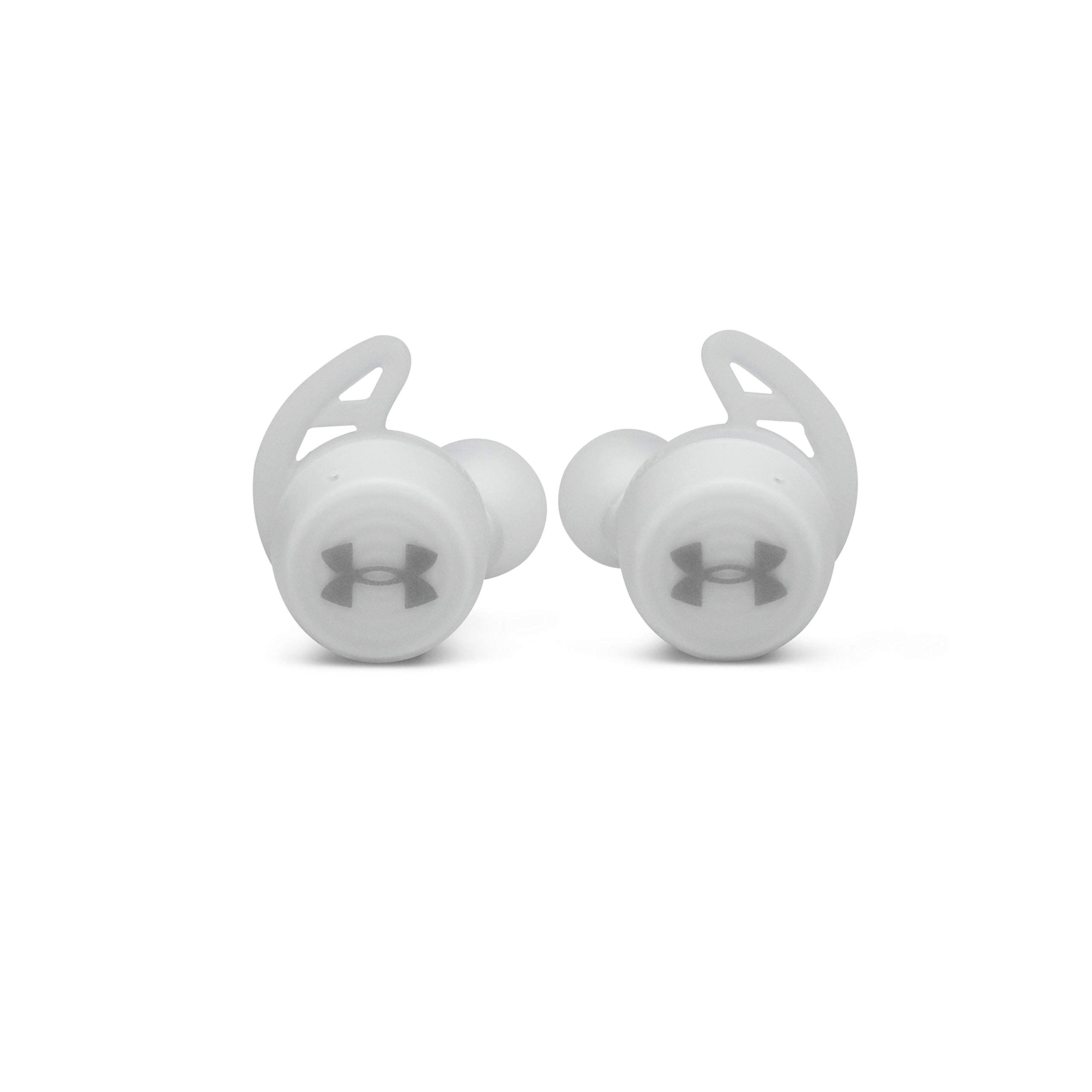 JBL Under Armour True Wireless Streat Sport Earbuds - Ultra-Compact Bluetooth Headphones for Running & Gym, Sweatproof & Secure Fit, White (Renewed) | Perfect for Workouts, Commuting & Outdoor Activities