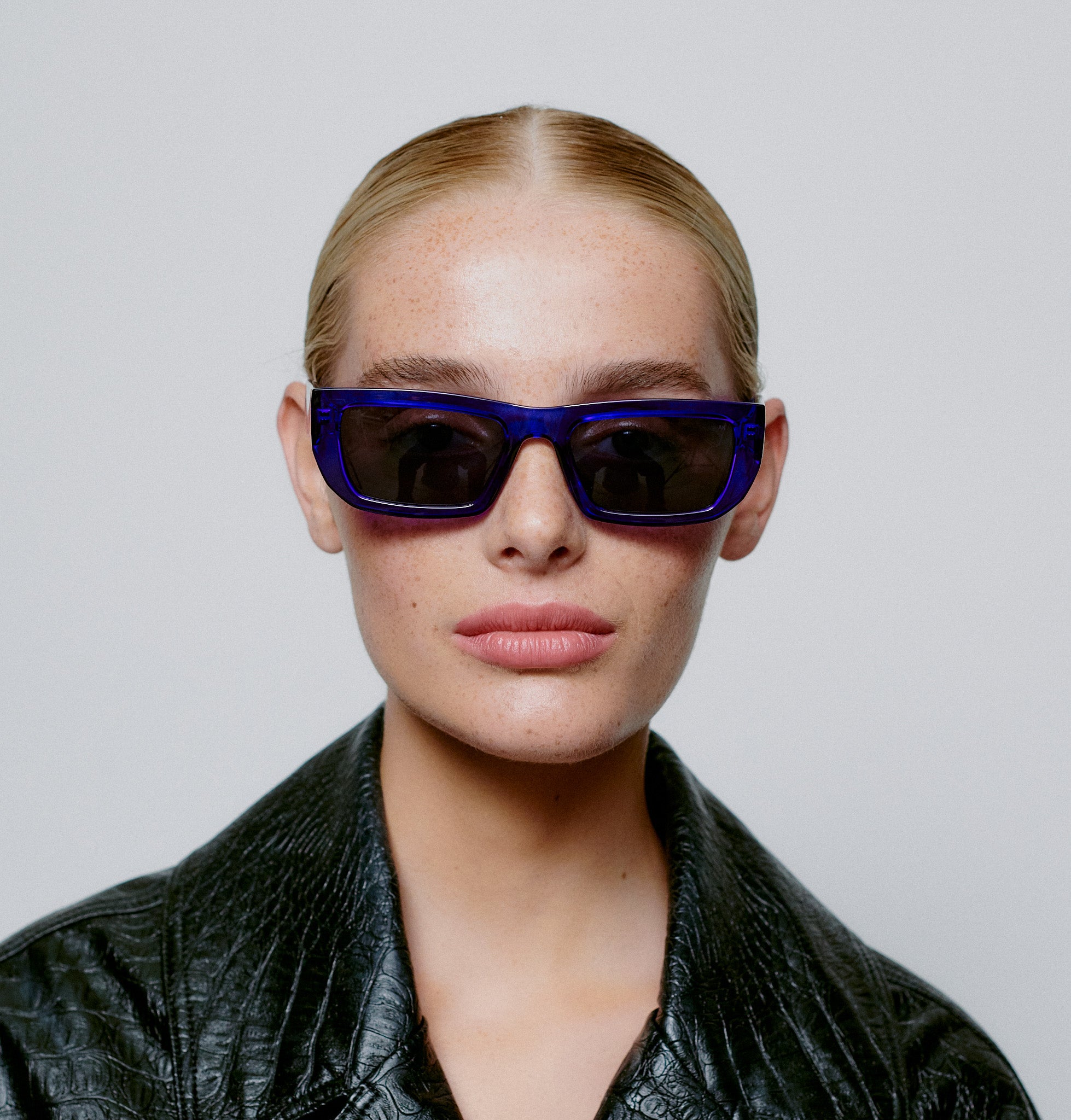 A. Kjaerbede Purple Transparent Fame Sunglasses – Stylish UV Protection for Outdoor Activities, Beach & Driving