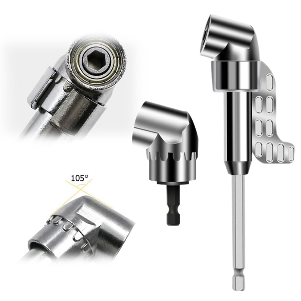 2025 New 105 Degree Right Angle Drill Adapter - 1/4