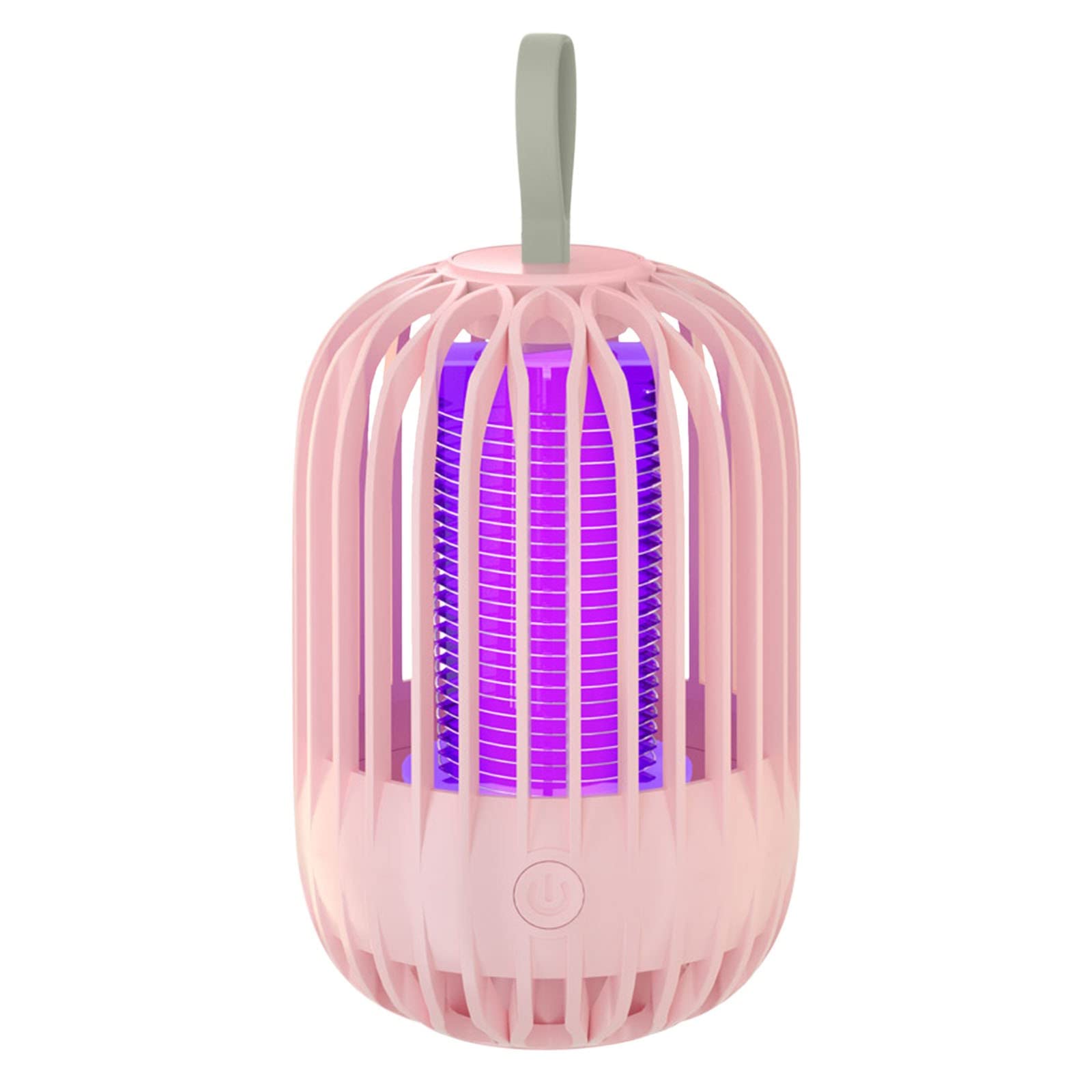 USB LED Mosquito Trap Electric Killing Lamp - Portable Waterproof Bug Zapper for Home, Bedroom, Indoor & Outdoor Camping - Silent Effortless Operation (Pink) | Perfect for Patio, Garden, and Nighttime Protection