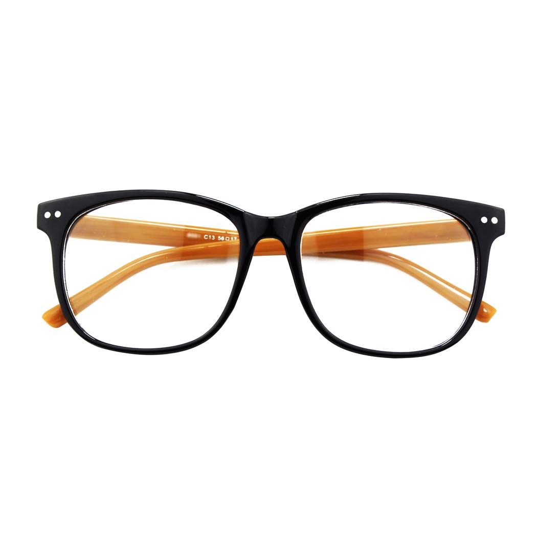 GQUEEN Clear Lens Fake Glasses for Women & Men | Non-Prescription Eyewear for Fashion & Cosplay