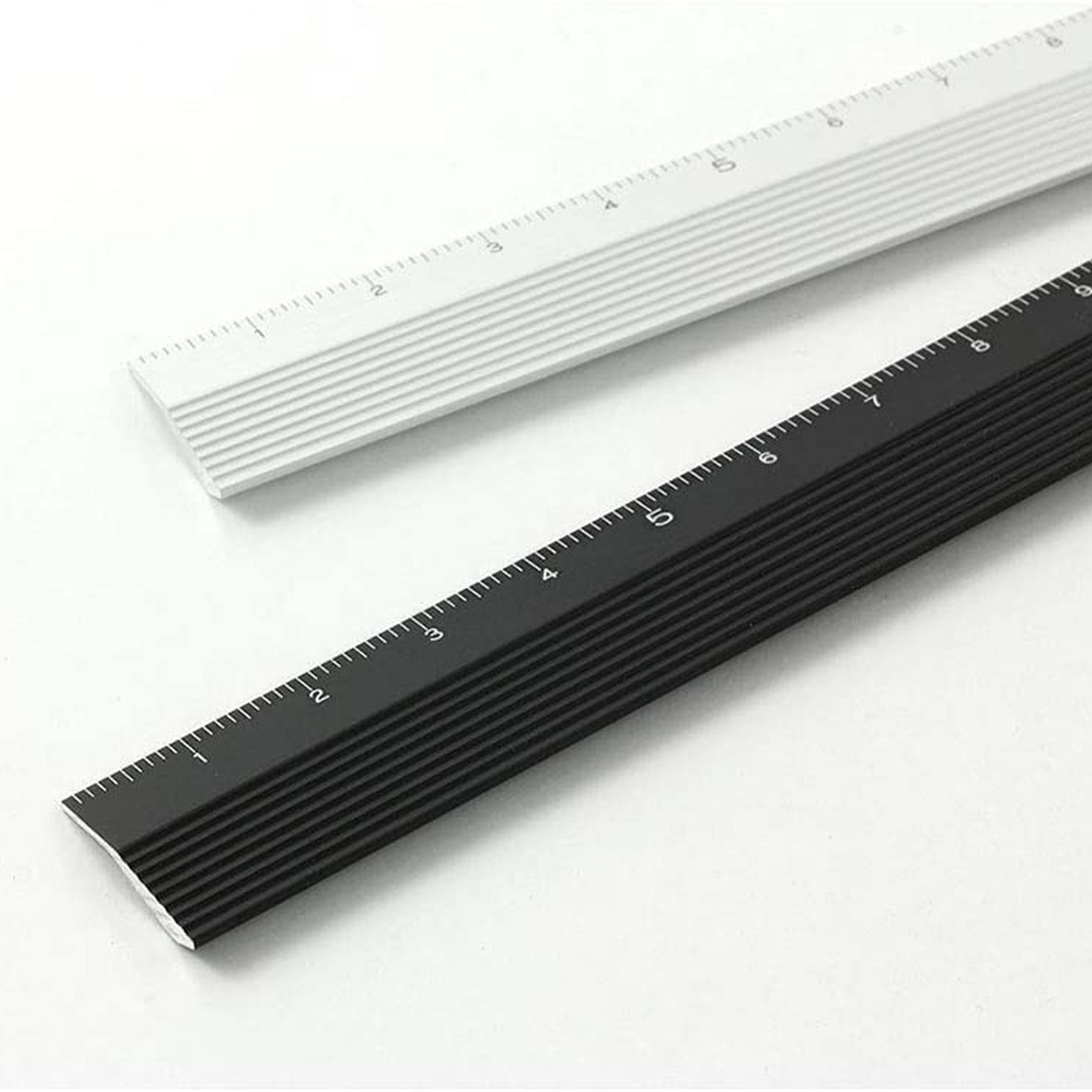 Premium 15cm Aluminum Ruler - Midori DESIGNPHIL - Lightweight & Durable Metal Straight Edge for School, Office, Crafting & DIY Projects