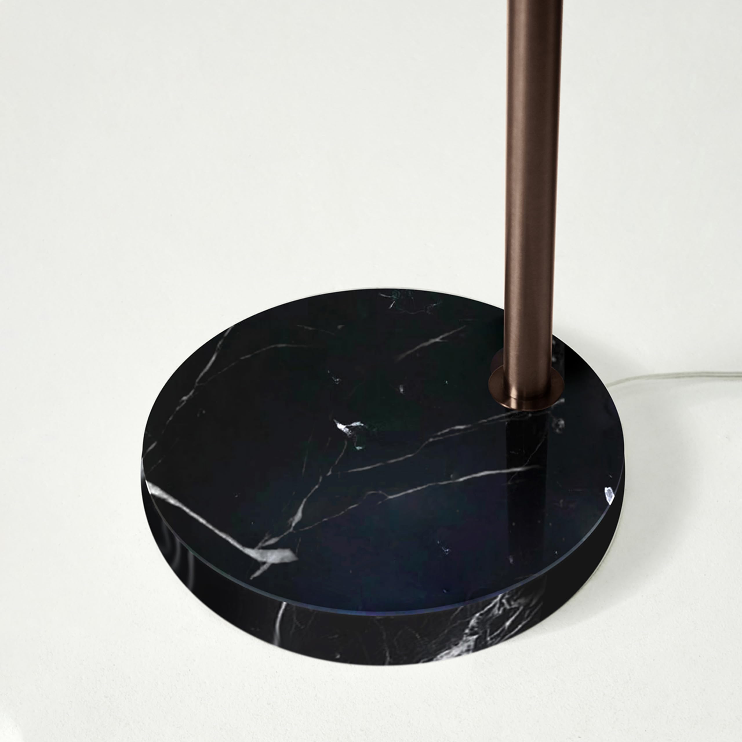 Brightech Mason Arc Floor Lamp - Modern Standing Light with Hanging Drum Shade for Living Room, Bedroom, Library & Den - Bronze Finish - Perfect for Reading, Relaxing & Ambient Lighting