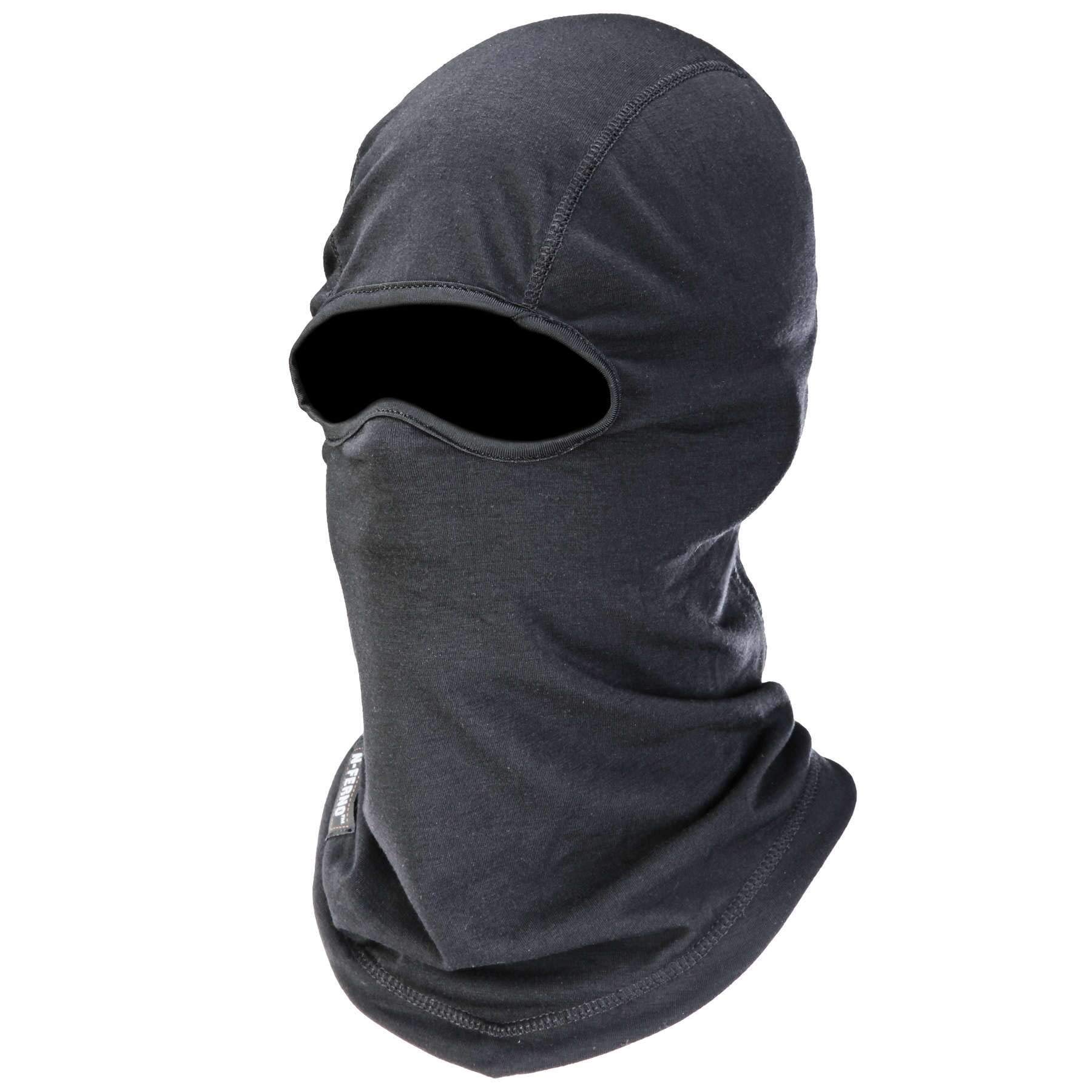 Ergodyne 16824 Natural Wool Balaclava Ski Mask - Winter Face Cover for Cold Weather, Moisture Wicking & Breathable - N-Ferno 6824 Black - Perfect for Skiing, Snowboarding & Outdoor Winter Activities
