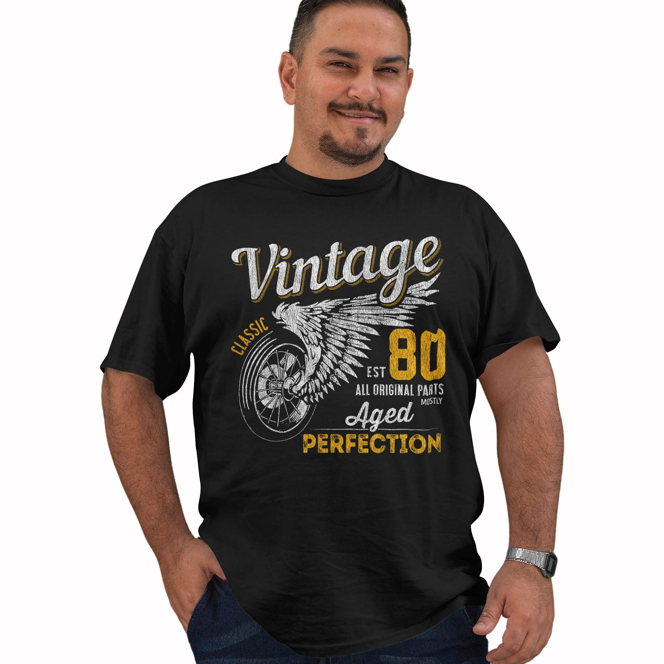 1980 Vintage Birthday Tshirt for Men - 40th Birthday Gift Idea - Perfect for Parties, Celebrations & Milestone Events