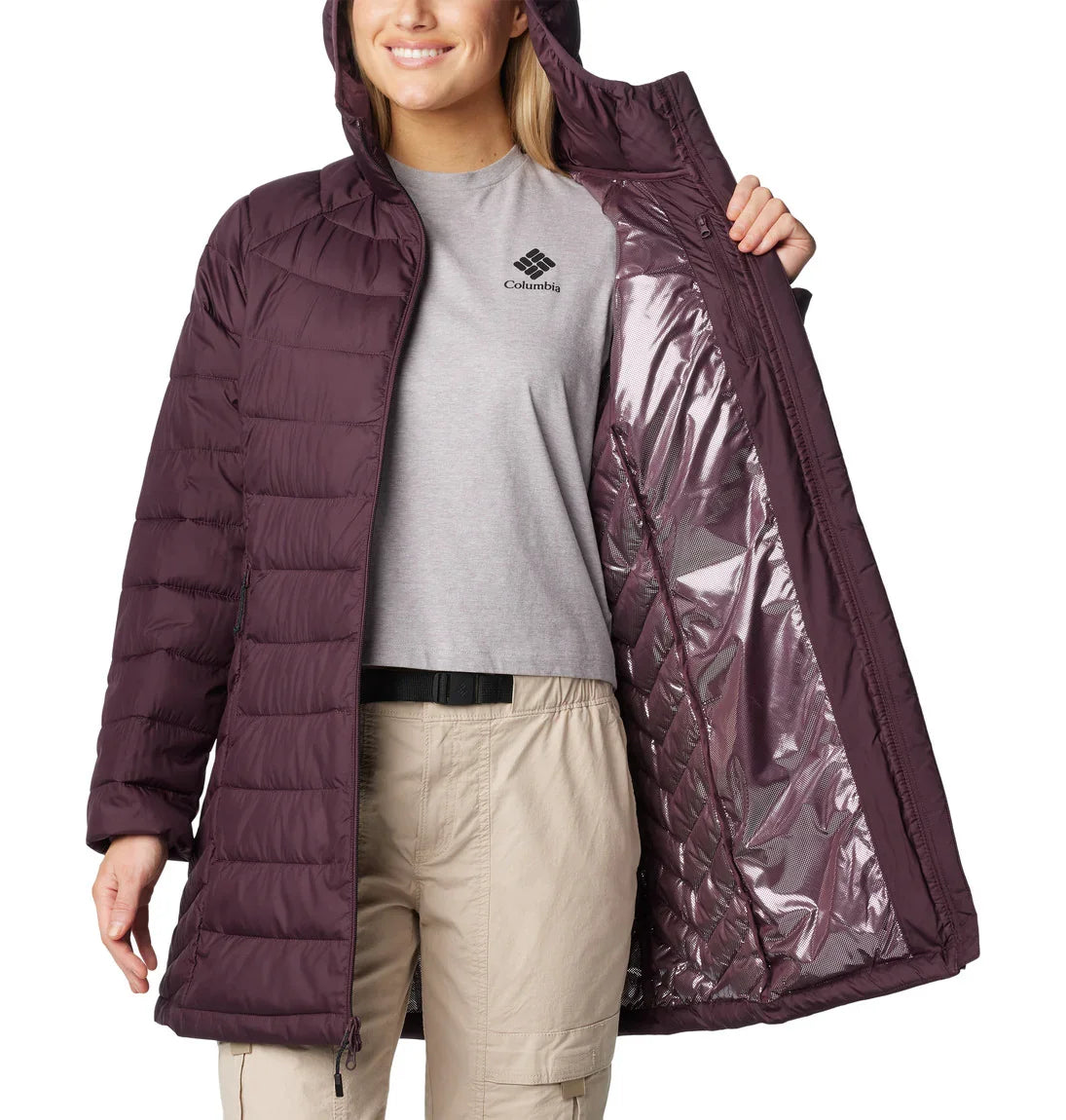 Columbia Powder Lite™ II Mid Jacket for Women - Waterproof Insulated Winter Jacket - Outdoor Hiking & Snow Sports Coat for Cold Weather