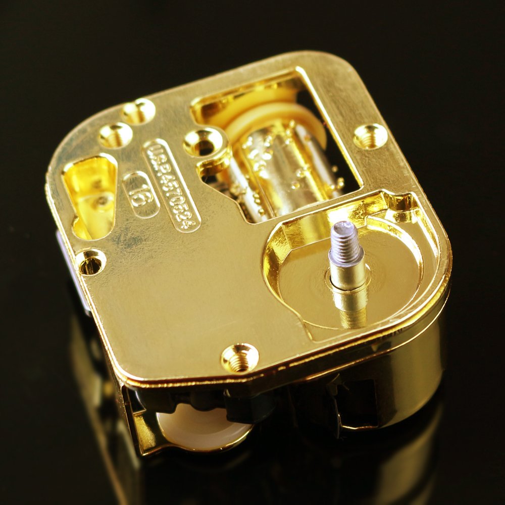 Sinzyo® Sankyo 18-Note Musical Movement - Gold-Plated Canon Music Box Mechanism with Multiple Tune Options - Perfect for Jewelry Boxes, DIY Crafts & Gift Decorations