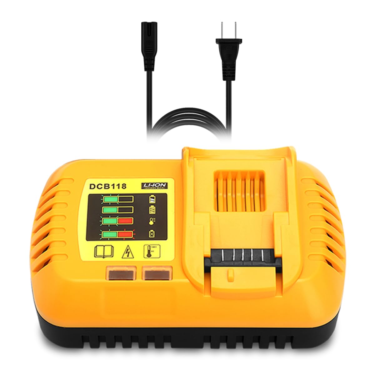 DEWALT 60V/20V MAX Battery Charger Replacement (DCB609, DCB118, DCB1112) - Fast Charging for DEWALT Power Tools - Perfect for Job Sites, Workshops & Home DIY Projects