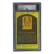 Joe Sewell Autographed 4x6 Cleveland Hall of Fame Plaque Card with PSA/DNA Certification #85026250 - Perfect for Baseball Memorabilia Collectors and Sports Fans Display