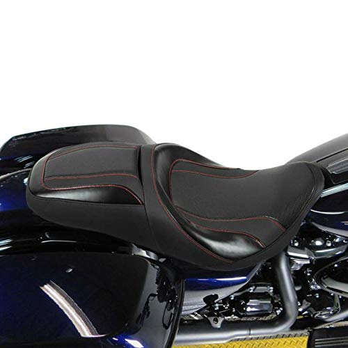 Harley Davidson Road King Street Glide Electra Glide Road Glide 2-Up Bucket Seat (2009-2023) - Comfortable Motorcycle Driver & Passenger Seat for Long Rides - Perfect for Touring, Cruising & Road Trips