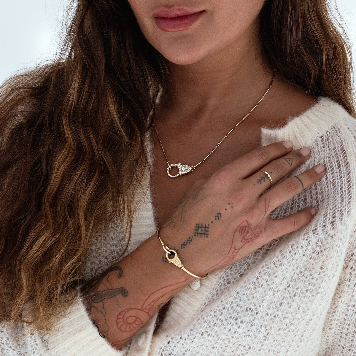 Pave Diamond Lock Necklace - Elegant 14K Gold Pendant for Women | Perfect for Valentine's Day, Anniversary & Wedding Gifts