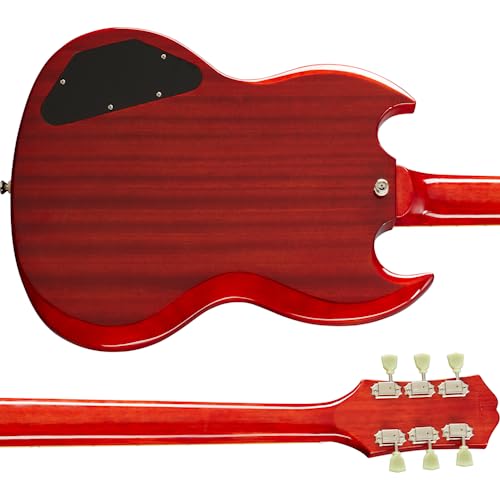 Epiphone SG Standard 60s Electric Guitar - Vintage Cherry Finish | Classic Rock & Blues Guitar for Stage & Studio Performances