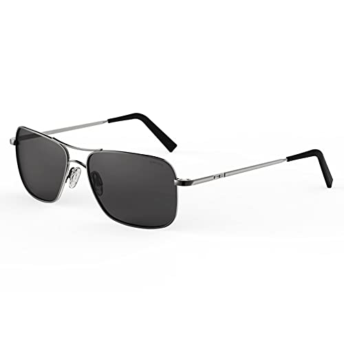 Randolph USA Archer Aviator Classic Sunglasses for Men - 100% UV Protection Polarized Lenses - Retro Pilot Style Eyewear for Driving, Outdoor Activities & Fashion Accessories