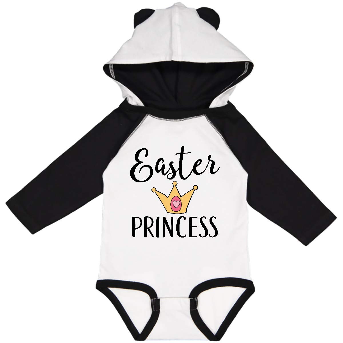 Inktastic Easter Princess Holiday Outfit - Long Sleeve Baby Bodysuit for Girls | Easter Outfit, Spring Photoshoot, Holiday Family Gathering