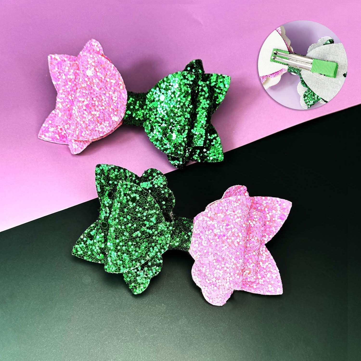 Wicked Hair Accessories & Cute Hair Bows - Perfect for Movie Favors, Wicked Merch Gifts | Great for Cosplay, Halloween Costumes & Themed Parties