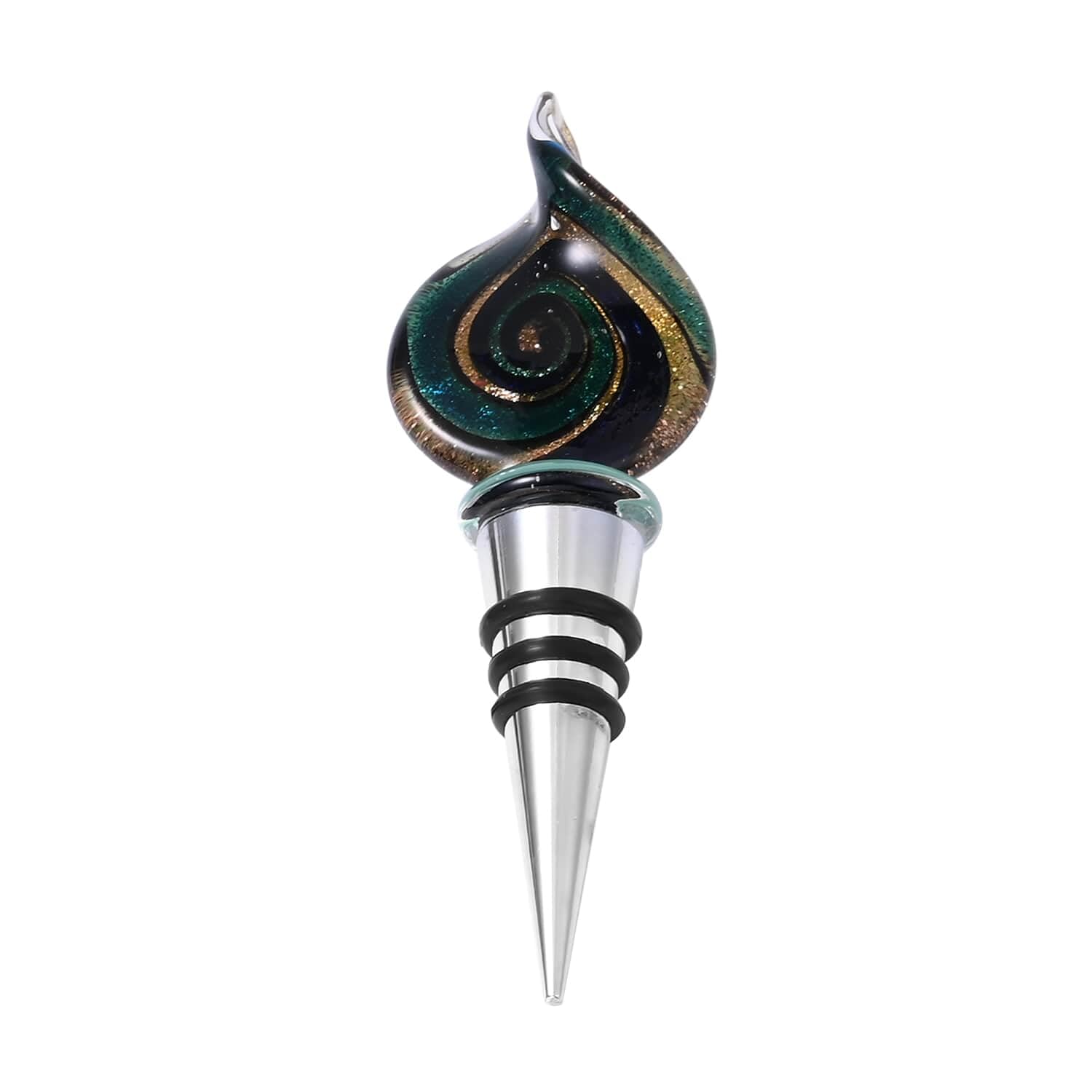 SHOP LC Glass Resin Bottle Stopper Pendant Necklace for Women - 20