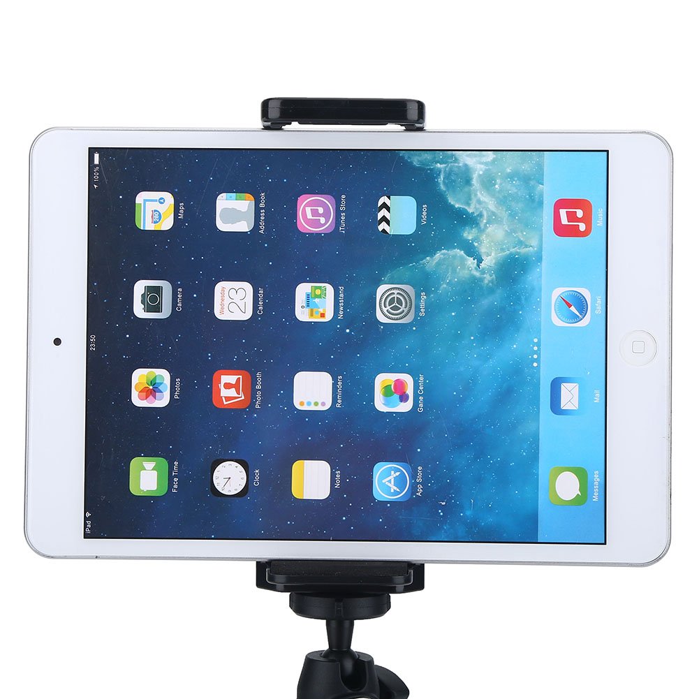Akozon Universal Phone Stand - Adjustable Smartphone Tripod Holder Mount for iPhone, Samsung, Pixel - Compatible with Phones, Tablets & Cameras - Perfect for Video Calls, Live Streaming & Photography
