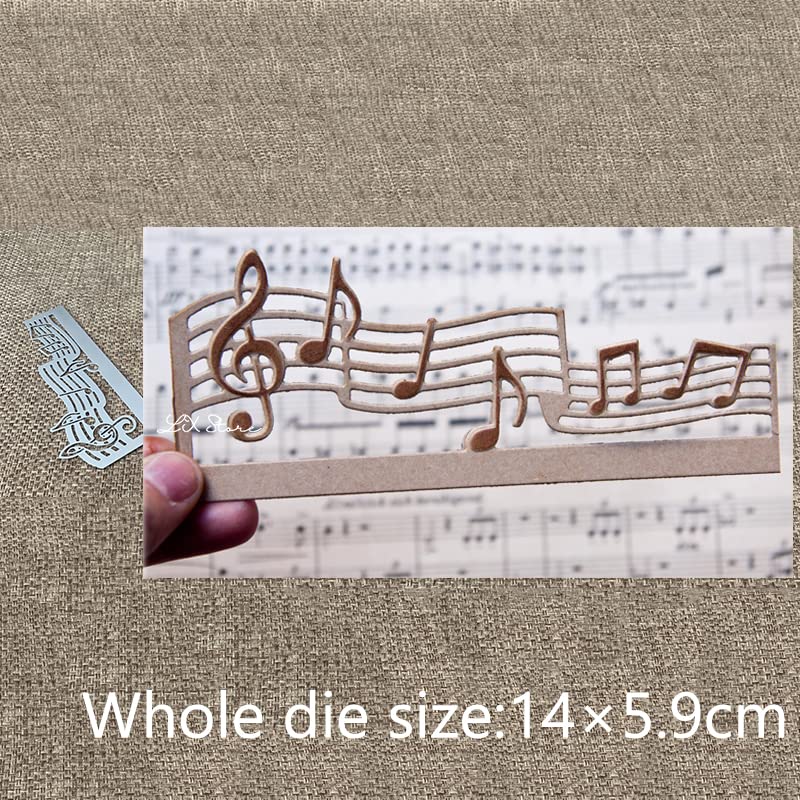 Metal Stencil Cutting Dies for Scrapbooking & Card Making - Music Note, Sheet Music, Holiday Designs for Greeting Cards, Albums, Birthdays, Weddings, Easter, Halloween & Christmas Decorations | DIY Embossing & Paper Crafting