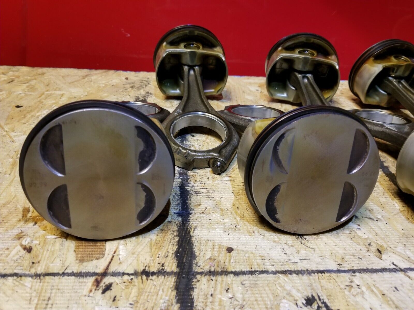 2006-2010 BMW 650i OEM Piston & Connecting Rod Set (8pcs) - Standard Size N62T 4.8L Engine Replacement Parts for Performance Upgrade & Engine Rebuild