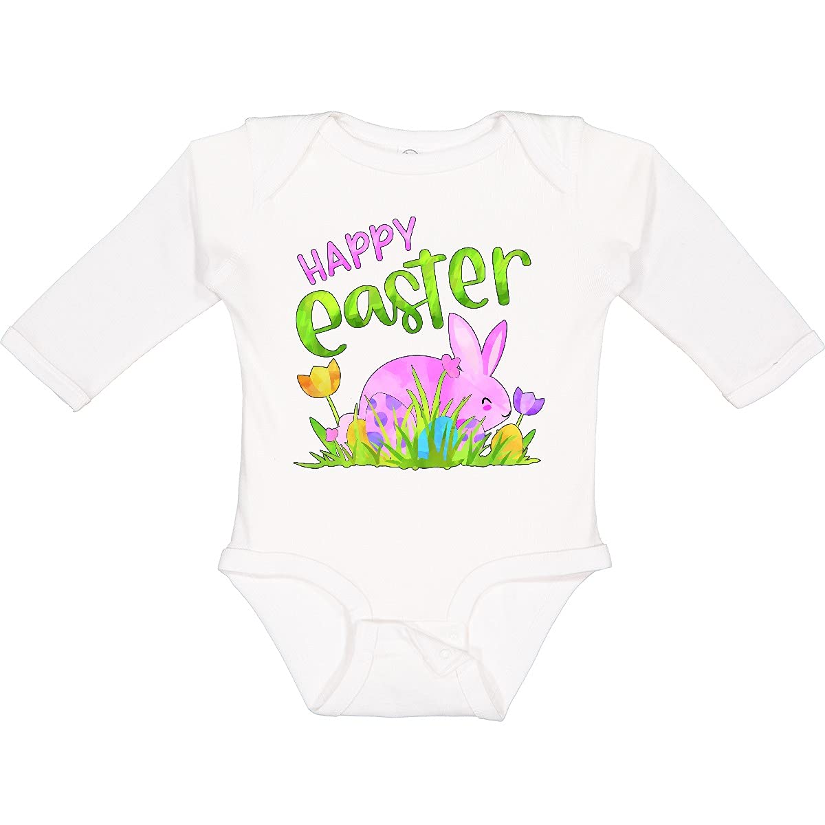 Happy Easter Bunny Creeper - Pink Bunny & Eggs for Baby