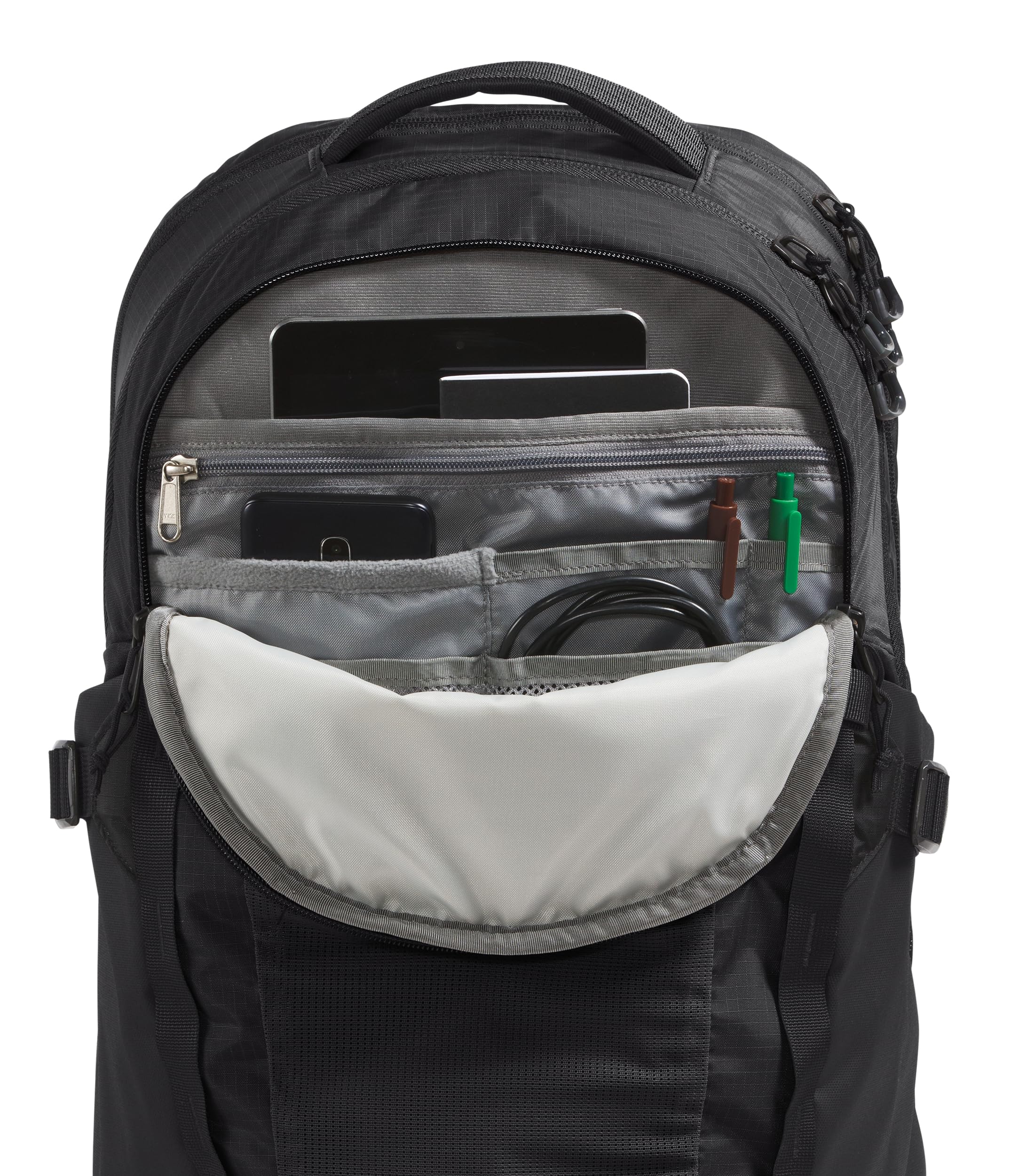 THE NORTH FACE Recon Everyday Laptop Backpack - PFAS Free, Water-Resistant, TNF Black/TNF Black-NPF, One Size - Perfect for Work, School & Travel