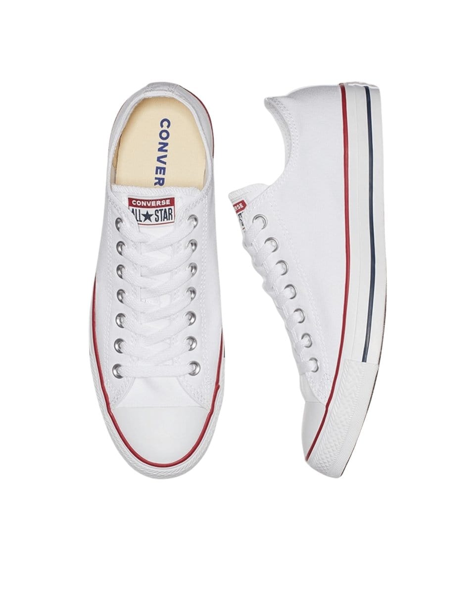 Converse Women's Chuck Taylor All Star Low Top Sneakers - White Canvas Casual Shoes for Everyday Wear & Street Style Fashion