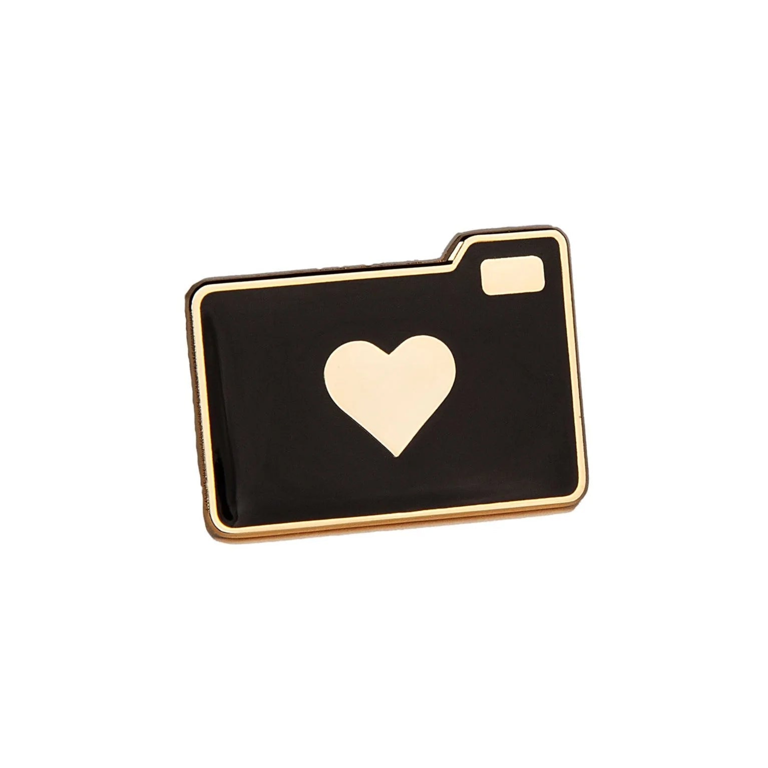 Photogenic Supply Co. Gold Photo Love Enamel Pin - Cute Camera Accessory for Photographers, Perfect for Backpacks, Jackets & Gifts