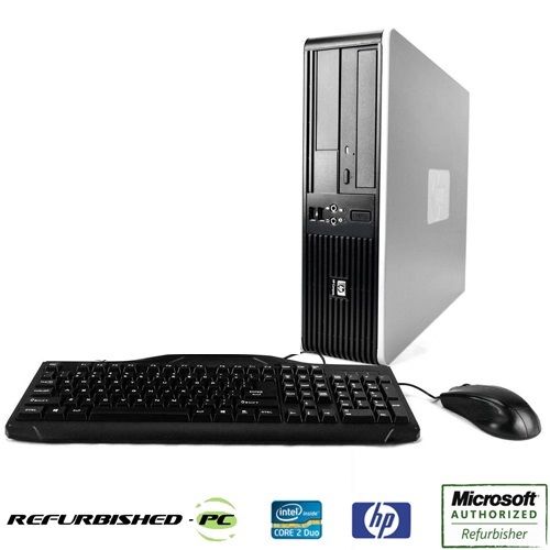 HP Desktop Computer PC with Intel Core 2 Duo Processor (2.0-3.2GHz), Windows 10 OS, Includes USB Keyboard & Mouse - Perfect for Home Office, Gaming & Business Use