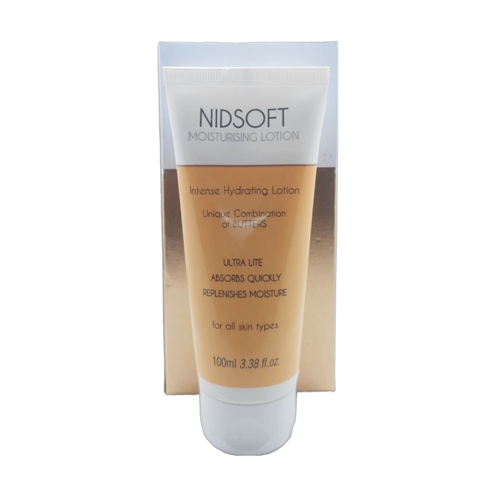 NIDSOFT Moisturizing Lotion for All Skin Types - 100ml Hydrating Face & Body Lotion for Dry, Sensitive Skin | Daily Skincare Routine, Post-Shower Hydration, Travel-Friendly