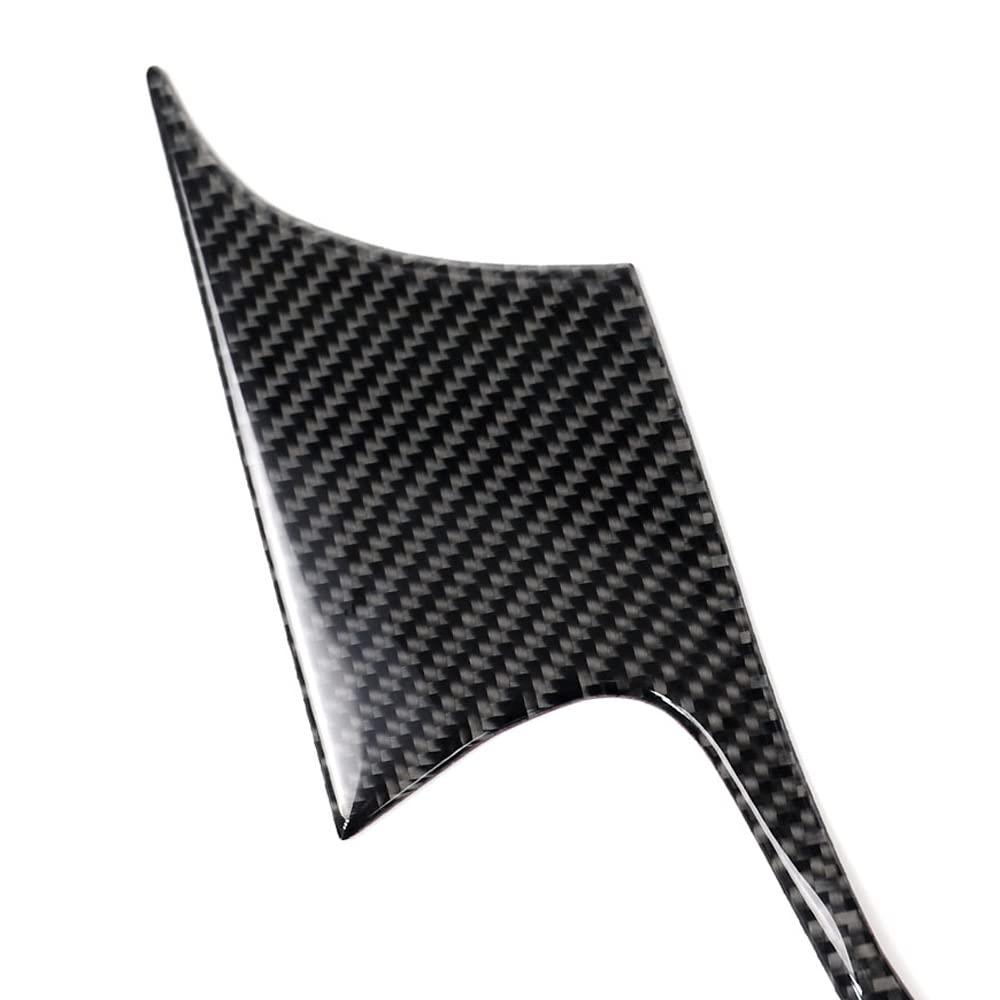 iTrims Real Carbon Fiber Center Console Gear Shift Panel Cover Sticker for Ford Mustang 2015-2022 | Premium Car Interior Accessories | Upgrade Your Mustang's Cabin Style (1PC)
