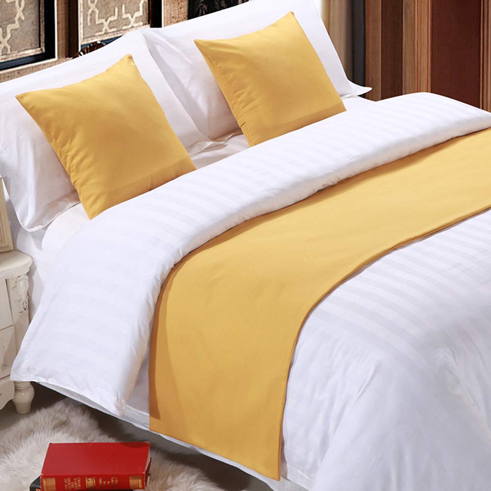 12-Piece Luxury Bed Scarf Set - 260x50cm Bed Runner for Queen/King Size Beds (200cm) - Elegant Bedding Decor for Bedroom, Hotel & Guesthouse - Perfect for Weddings, Holidays & Home Styling