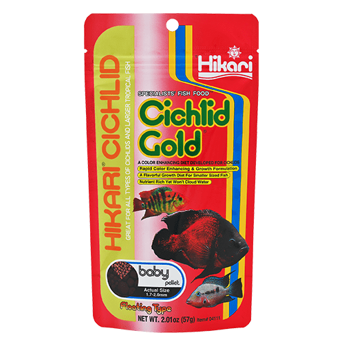 Hikari Cichlid Gold Floating Pellet Fish Food - Premium Floating Pellets for Cichlid Fish, Tropical Fish & Goldfish - Ideal for Aquarium, Pond & Fish Tank Feeding