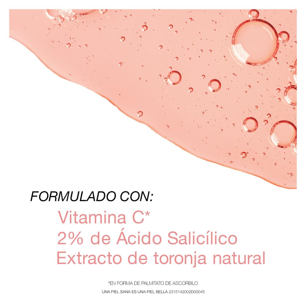 Neutrogena Oil-Free Pink Grapefruit Acne Face Wash with 2% Salicylic Acid & Vitamin C - 6 fl oz Pore Cleansing Liquid Facial Cleanser for Daily Use - Perfect for Oily & Acne-Prone Skin Morning & Night Routine