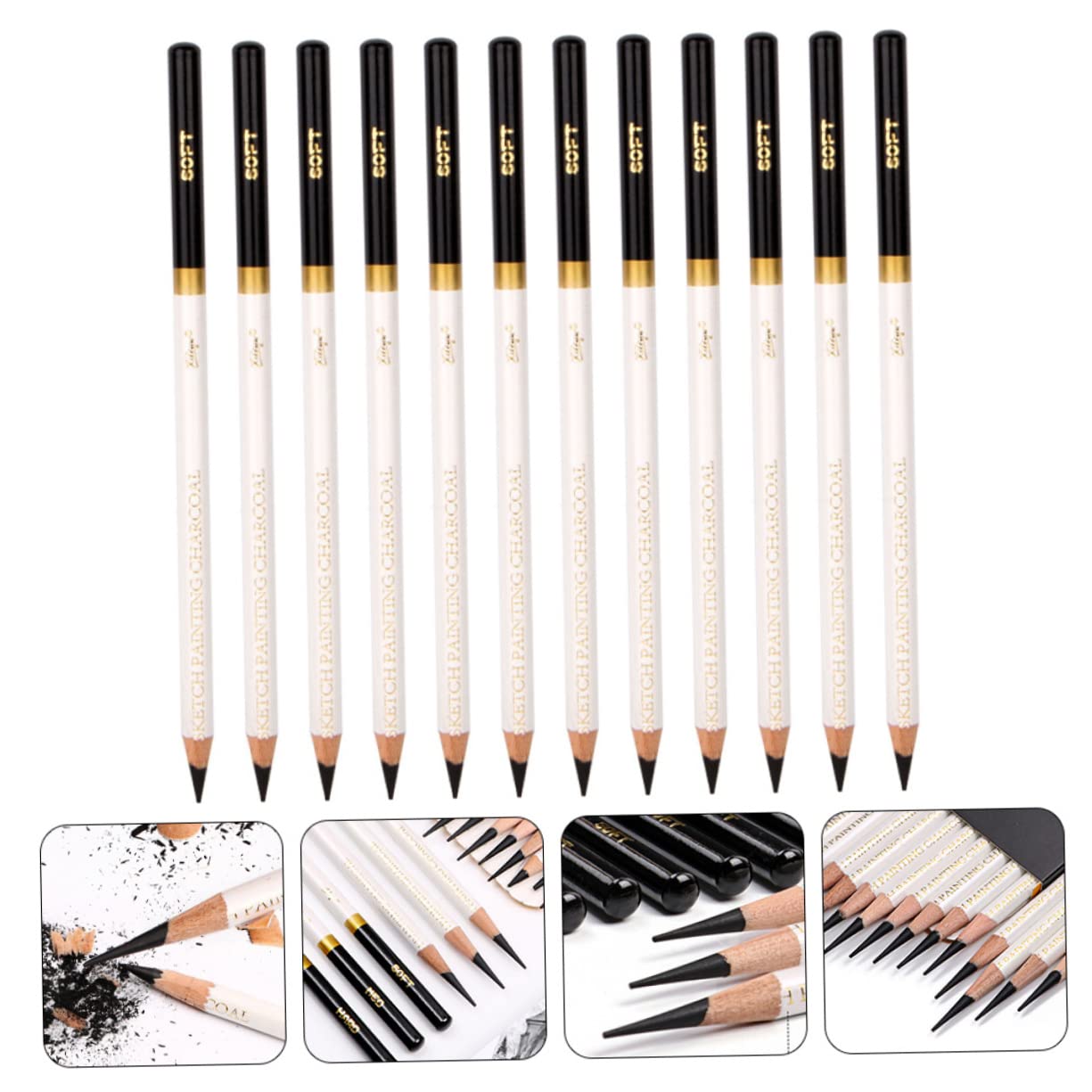 TEHAUX 24-Piece Professional Sketch Pencils Set - Vibrant Colored Pencils for Artists & Students - Perfect for Drawing, Sketching, Coloring Books & Art Projects