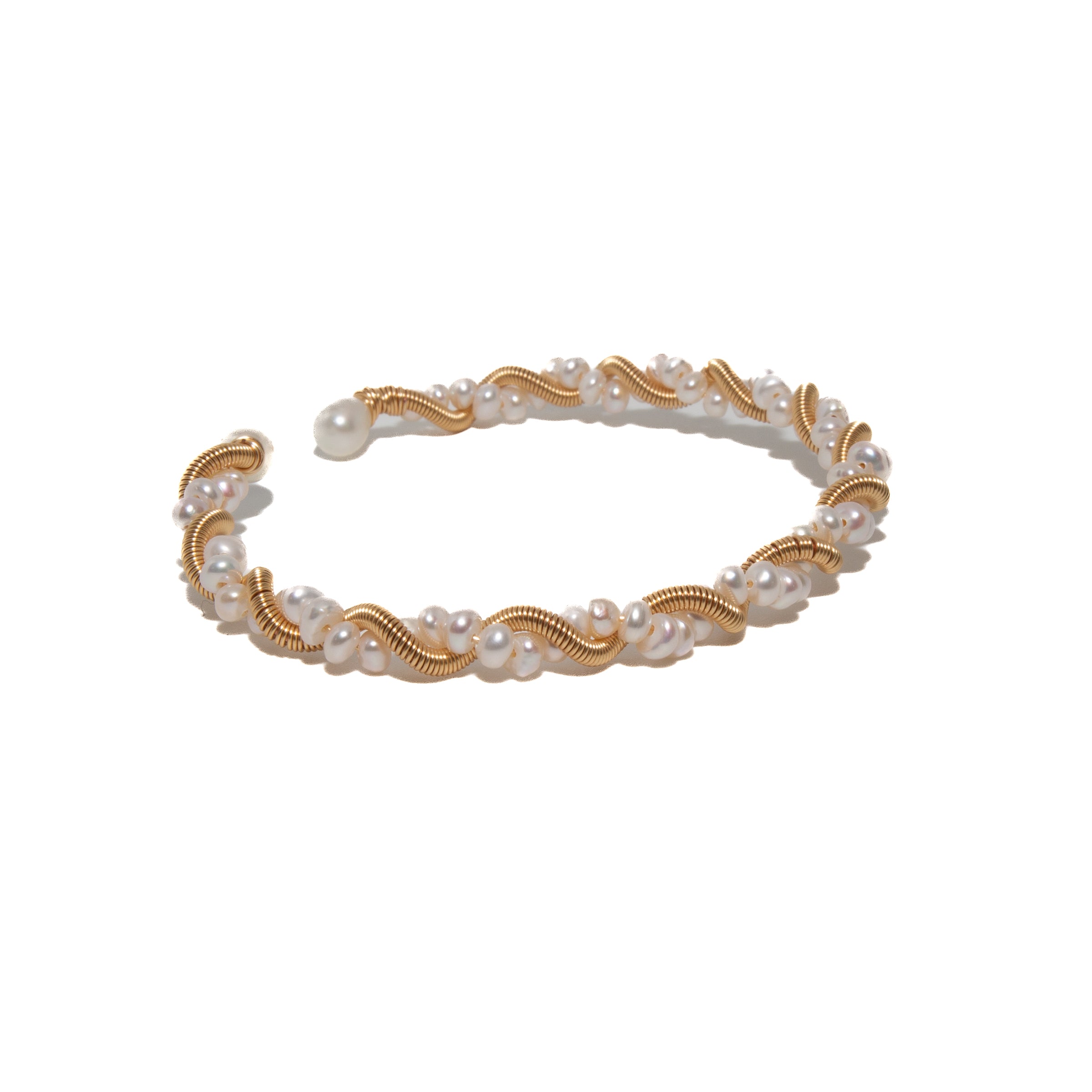 Elegant White Pearl Garland Bracelet for Women - Perfect for Weddings, Parties & Special Occasions