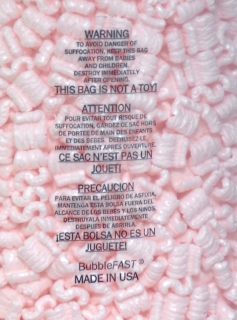Bubblefast 21 cu. ft. (135 Gallons) Pink Anti-Static Packing Peanuts - 6 Bags (3.5 cu. ft Each) for Shipping, Moving & E-Commerce Packaging - Protects Fragile Items During Transport