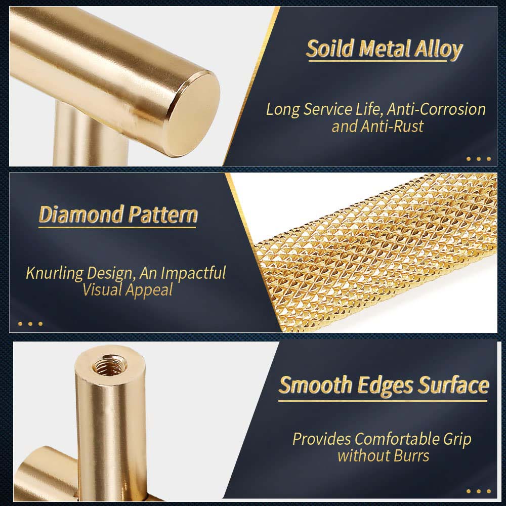 160mm Gold Cabinet Handles - Elegant Drawer Pulls & Knobs for Kitchen, Bathroom, Cupboard & Furniture Hardware | Perfect for Home Renovation & DIY Projects